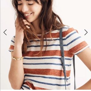 Madewell Hi-Fi Shrunken Tee in Mary-Lou Stripe